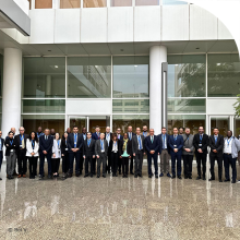 Participants of Meeting line up for picture